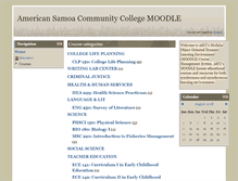 Tablet Screenshot of moodle.amsamoa.edu